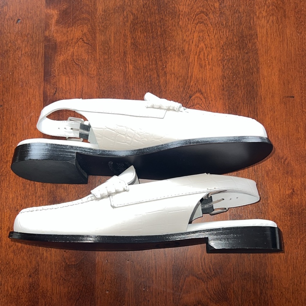 G.H. BASS ORIGINALS WOMENS WHITNEY CROC SLING BACK WEEJUNS SIZE 9.5 NEW - Picture 10 of 12